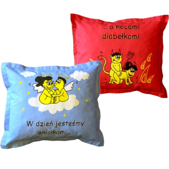 [A/D] Poduszka ANIOŁ/DIABEŁ